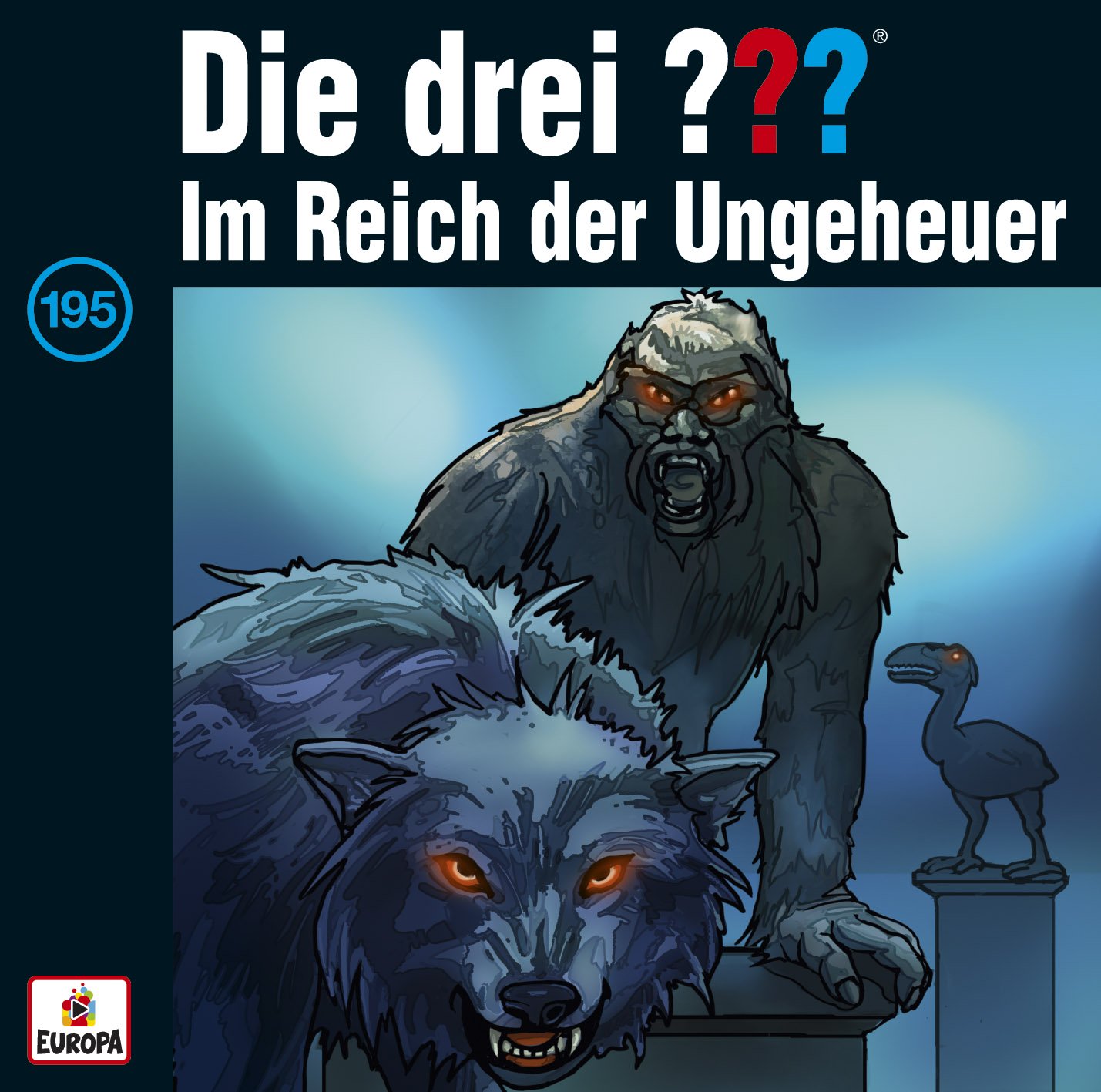 Cover von Die drei Fragezeichen - 195 im Reich der Ungeheuer